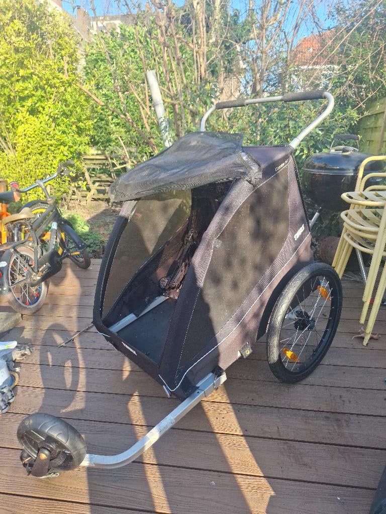 Thule Coaster XT, Fietsen en Brommers, Fietsaccessoires | Aanhangers en Karren, Ophalen, Gebruikt, Opvouwbaar, 40 tot 60 kg