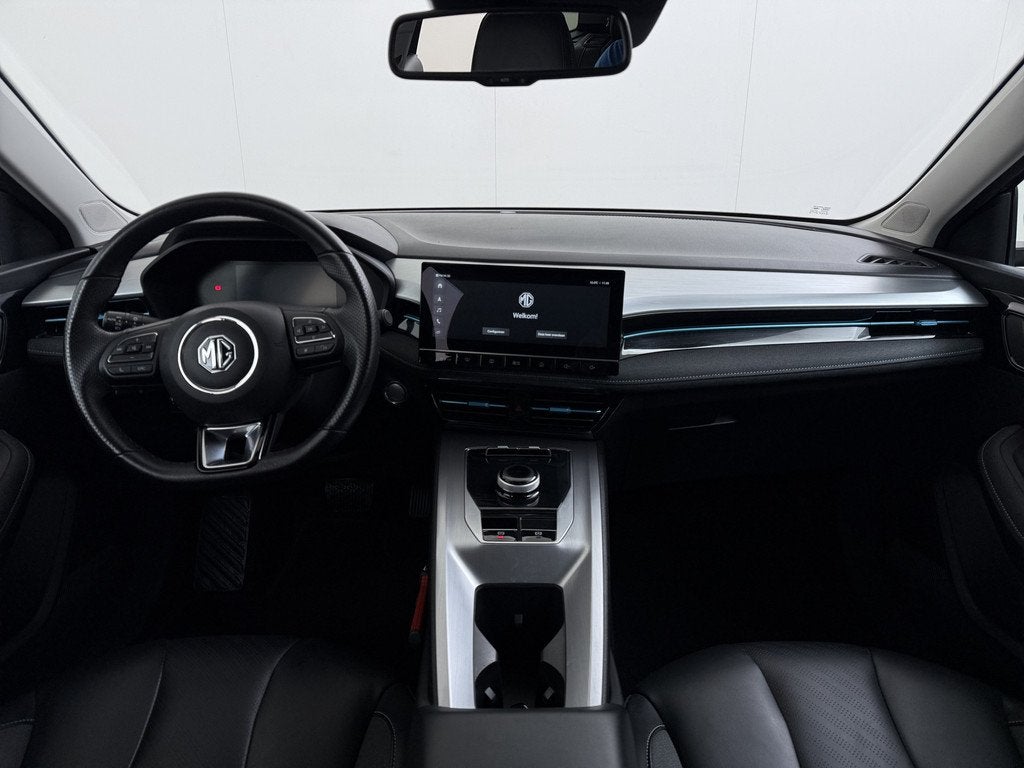 MG Mg5 electric Luxury 50kWh SOH 87% Leder+Verwarmd Adap.Cru, Auto's, MG, Gebruikt, Zwart, Automatische klimaatregeling, 274 min