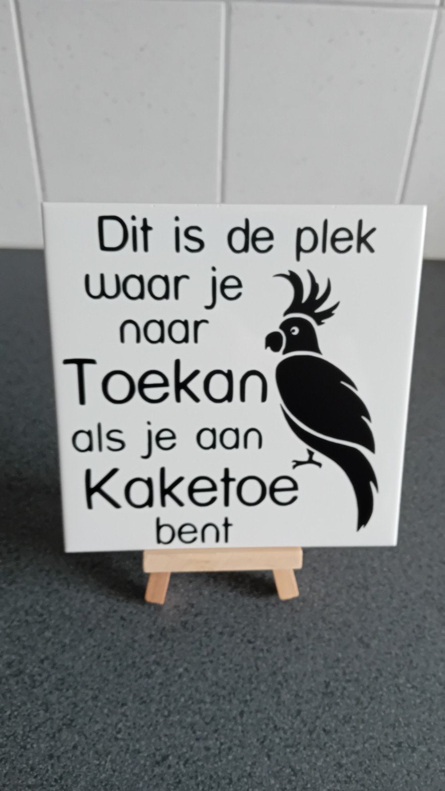 Tegeltje Toekan, Ophalen of Verzenden