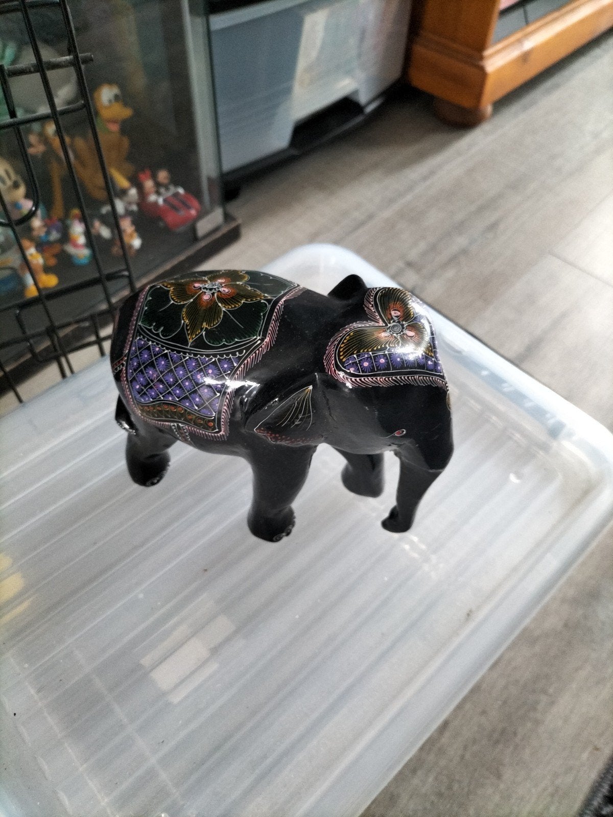 houten zwarte olifant, Ophalen of Verzenden