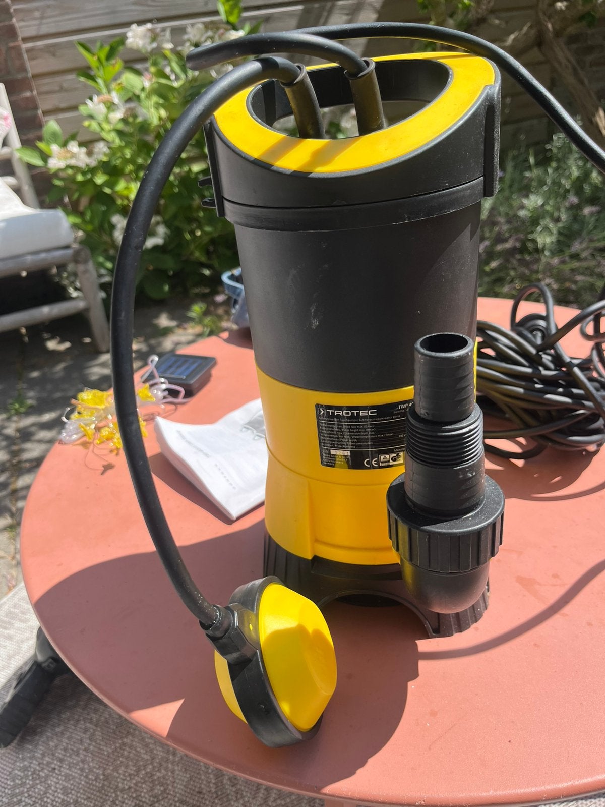 Trotec Dompelpomp WP 4025 E - 400W Vuilwaterpomp, Tuin en Terras, Waterpompen, Ophalen, Zo goed als nieuw, Elektrisch, Dompelpomp