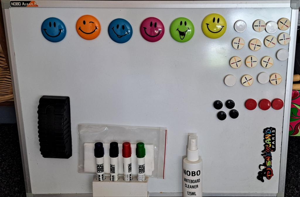 Magnetisch white board
hxb: 45x60 cm, Ophalen