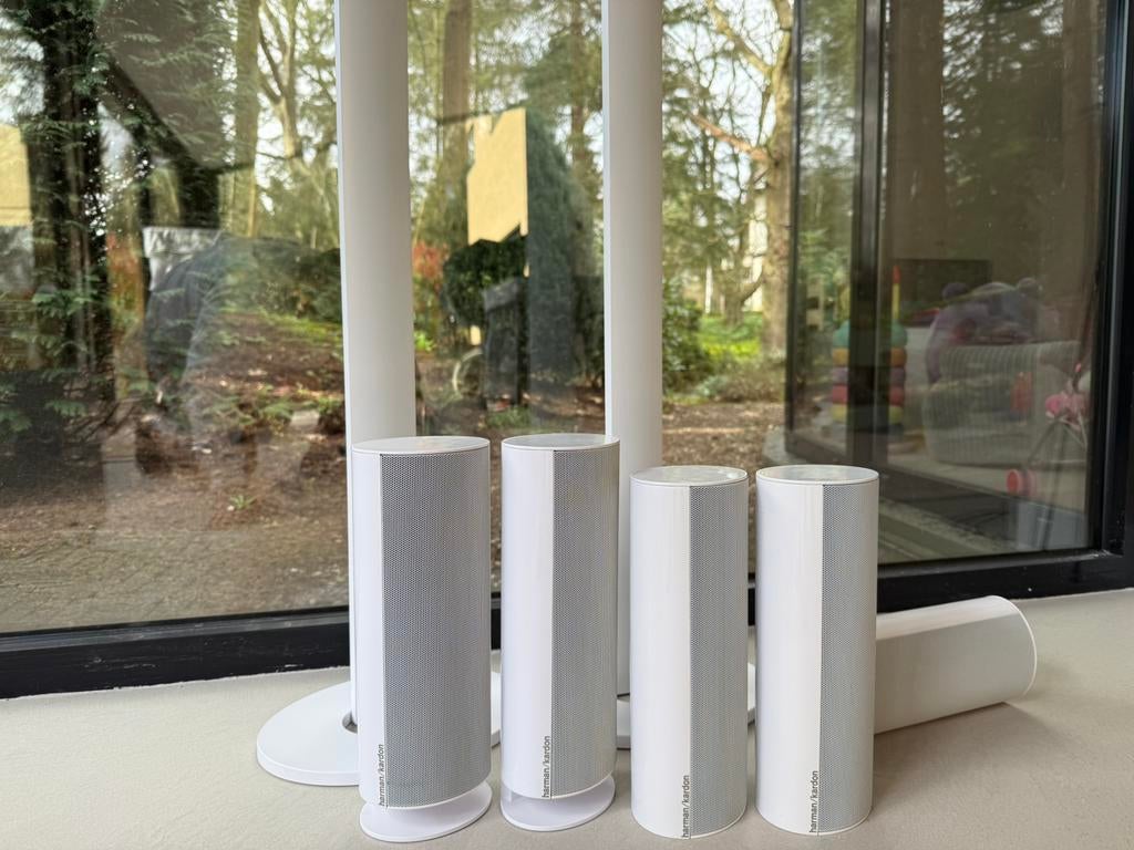 Harman Kardon TS-30 surround sound speakers in nieuwstaat, Overige merken, Ophalen of Verzenden, Zo goed als nieuw, Surroundset zonder subwoofer
