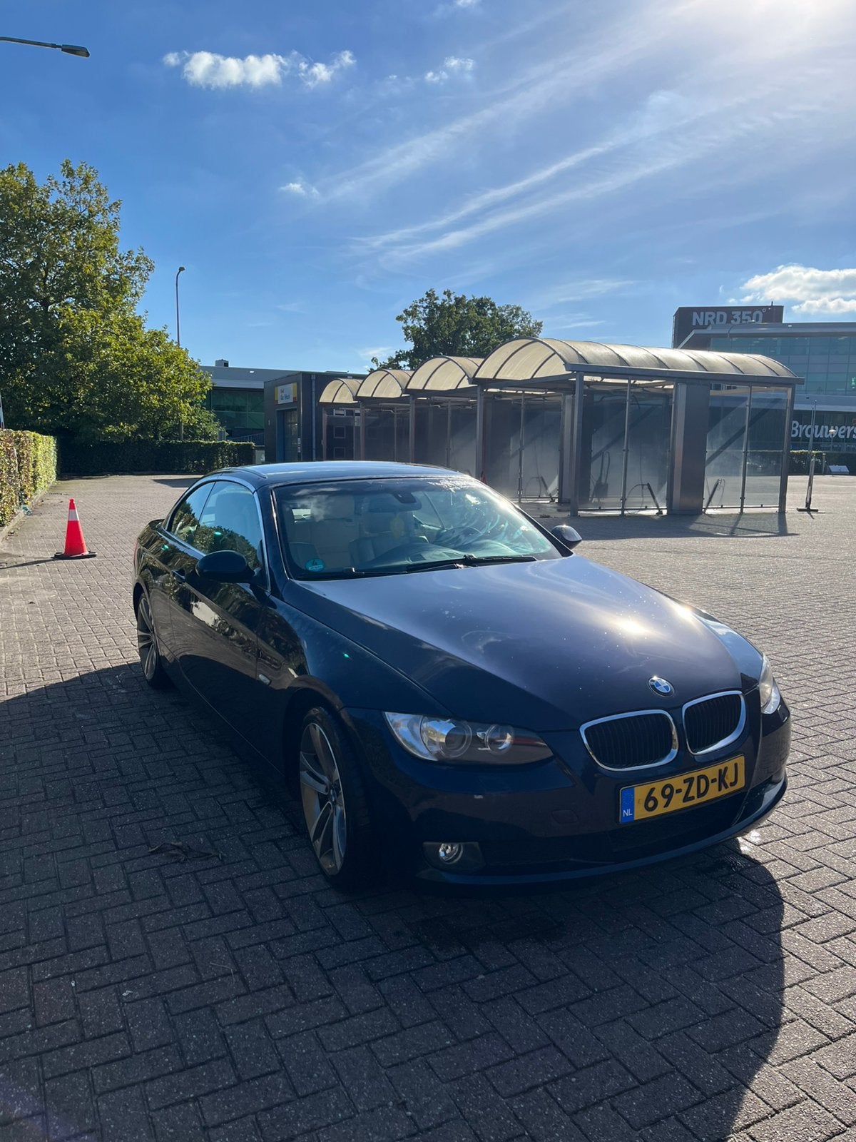Cabrio BMW 3-Serie 320i 2008 Blauw, 1995 cc, 4 cilinders, Cabriolet, Origineel Nederlands