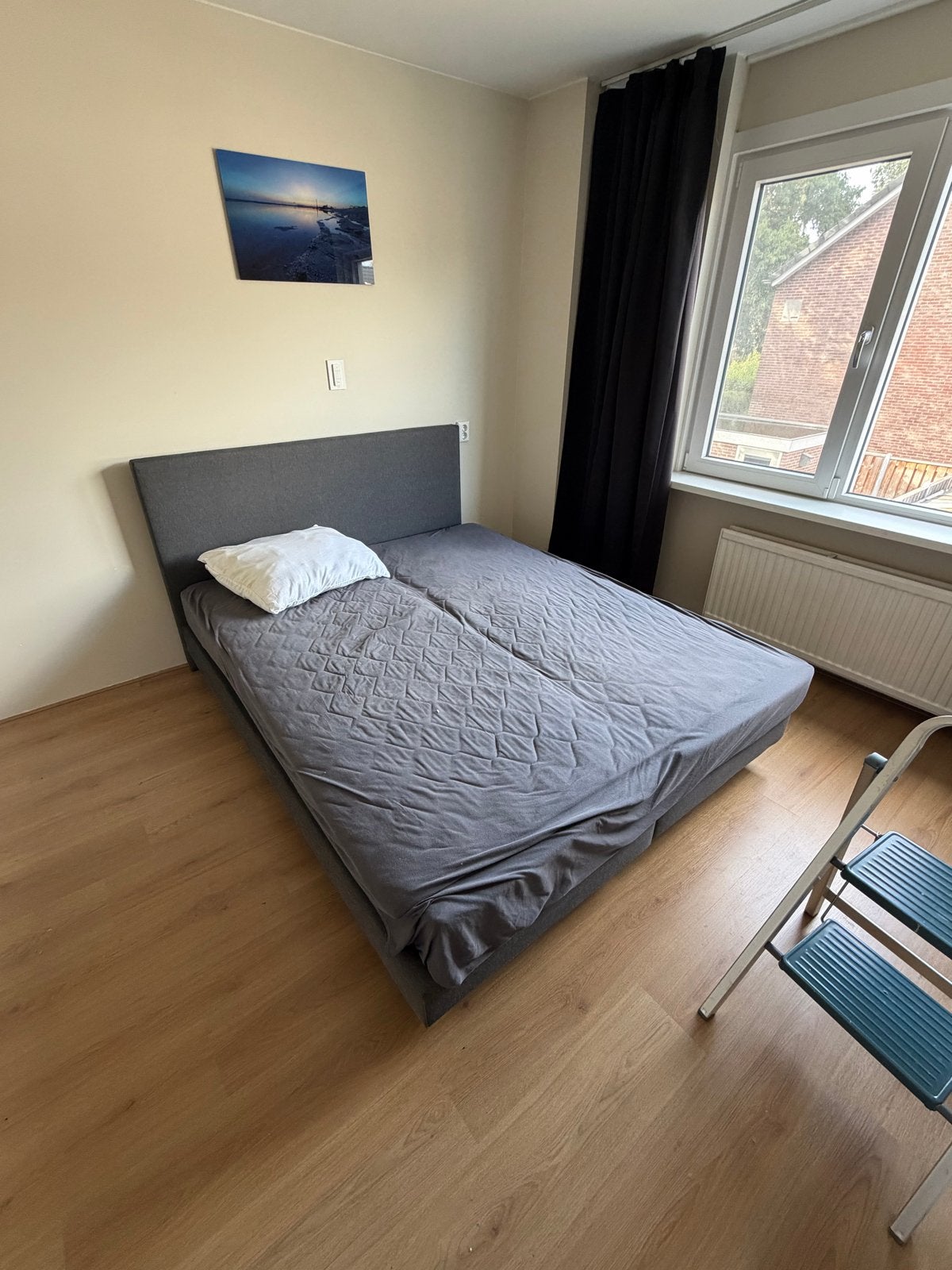 Comfortabel tweepersoonsbed van BeterBed met hoofdbord, Ophalen, Gebruikt, Tweepersoons, 140 cm