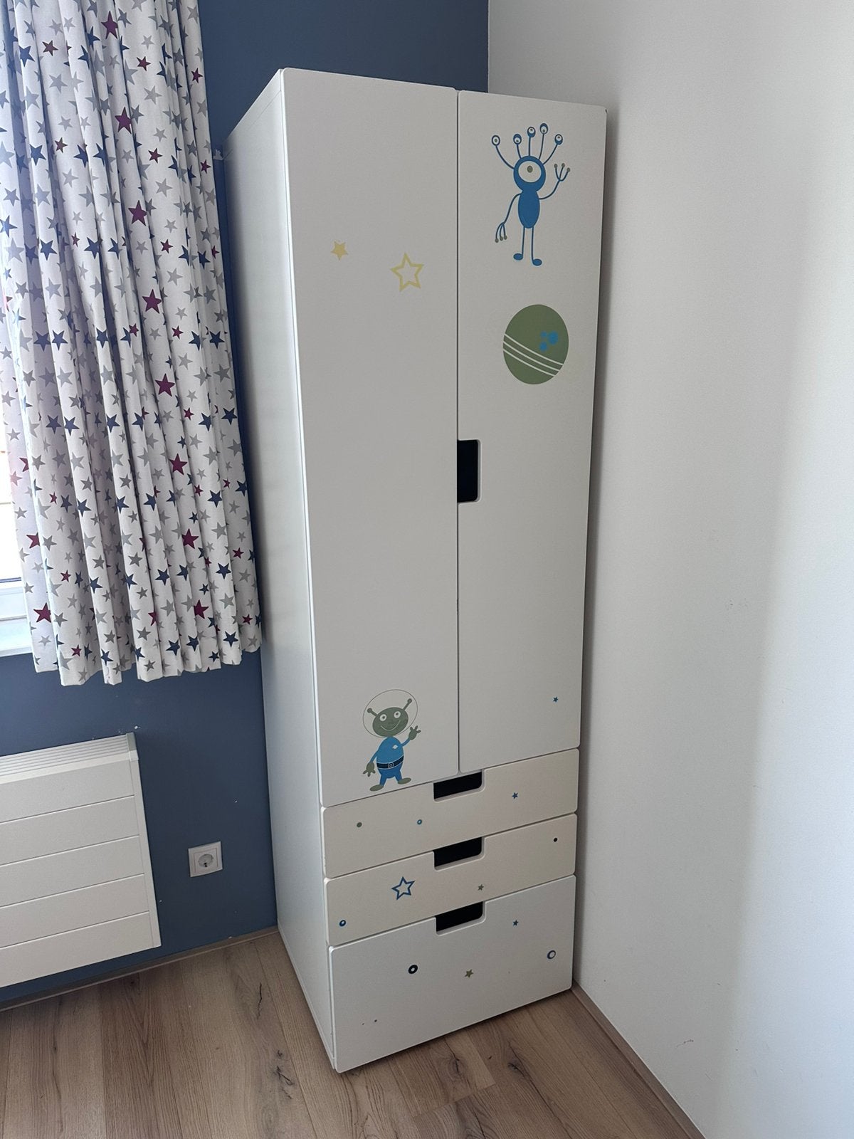 Witte kinderkast Ikea met lades, Ophalen, Gebruikt, 105 cm of meer, Minder dan 50 cm