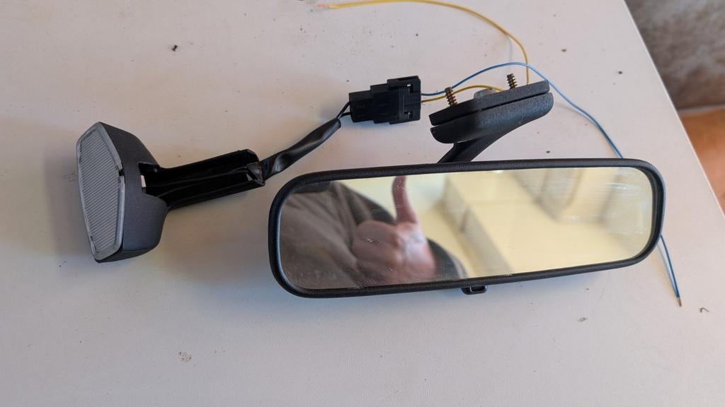 Binnenspiegel met lampje, SAAB 900i uit 1992, Ophalen of Verzenden, Saab