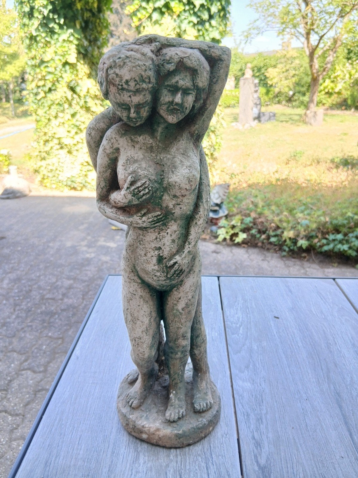 Tuinornament / beeldje, Tuin en Terras, Tuinbeelden, Ophalen, Gebruikt, Overige materialen, Mensenbeeld