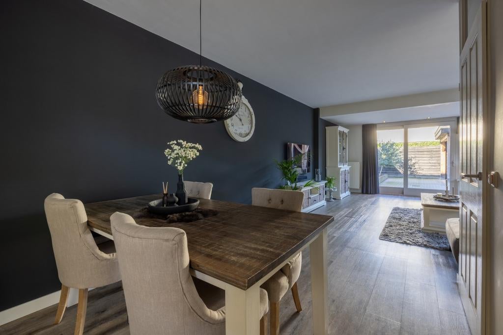 Riverdale eetkamerstoelen met eettafel (1.90m), Ophalen, Gebruikt, Modern landelijk, 50 tot 100 cm