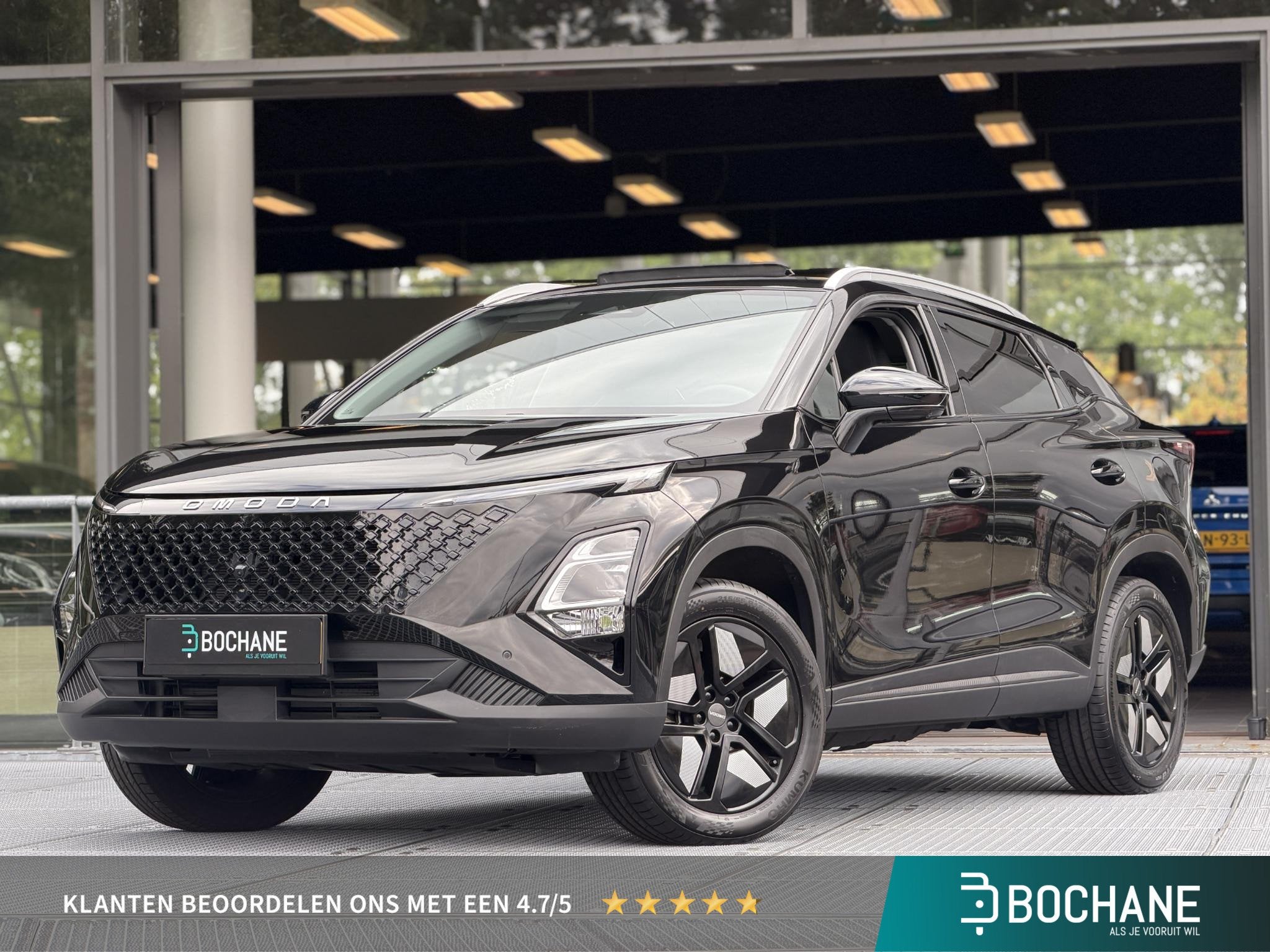 Omoda 5 1.5 T-GDi SHS-H Premium 224PK | Trekhaak | Sunroof |, Auto's, Gebruikt, 4 cilinders, 2 kWh, Zwart