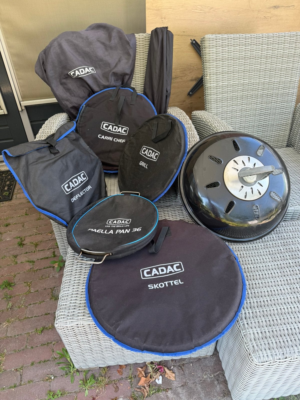 Cadac carri chef BBQ met diverse accessoires, Ophalen, Gebruikt