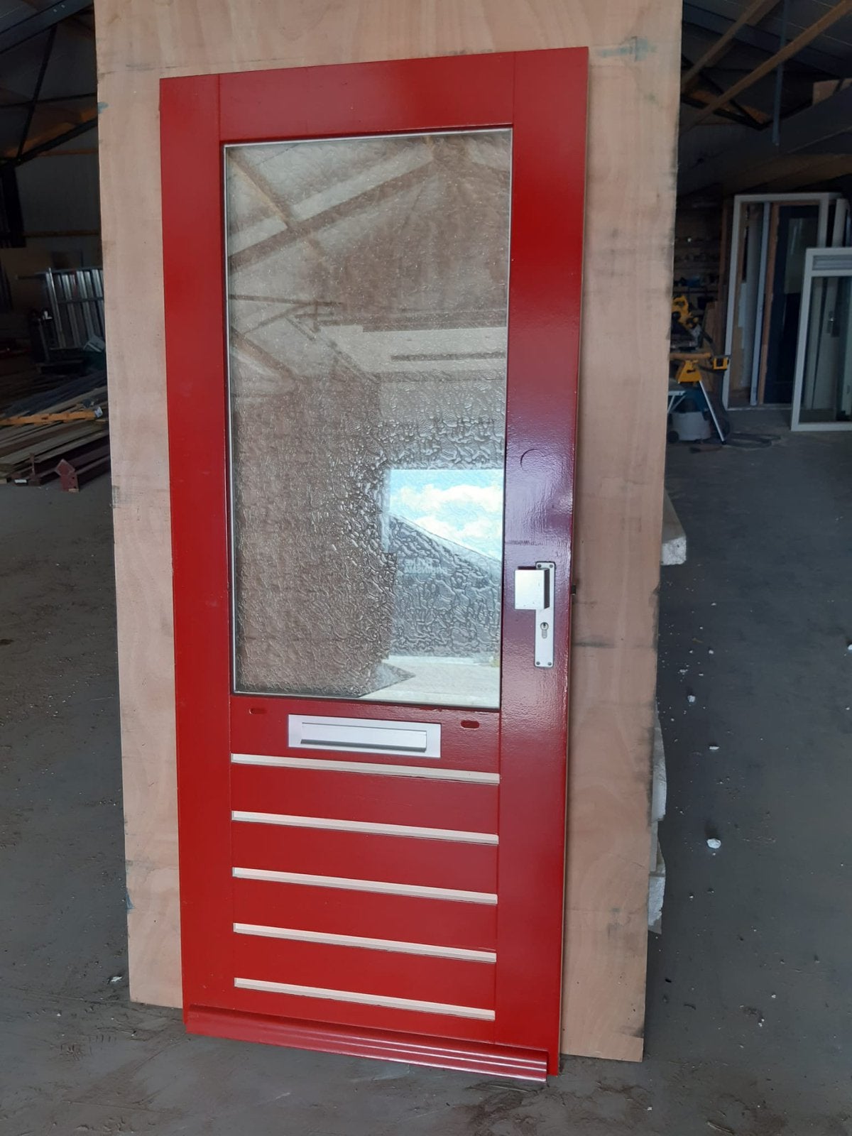 Hardhouten buitendeur 88*2115, Ophalen, 1 tot 2 meter, Minder dan 3 meter, Zo goed als nieuw