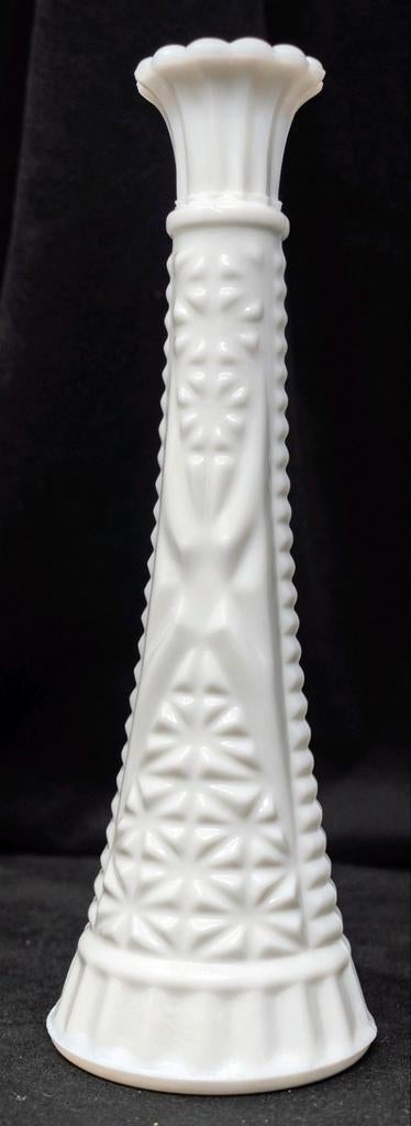 Vintage Melkglas Vaas/"Stars and Bars" – Anchor Hocking, Ophalen of Verzenden