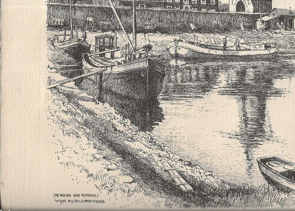 Wijk bij Duurstede Molen van Ruysdaal H E Roodenburg, Ophalen of Verzenden, Ongelopen, Utrecht