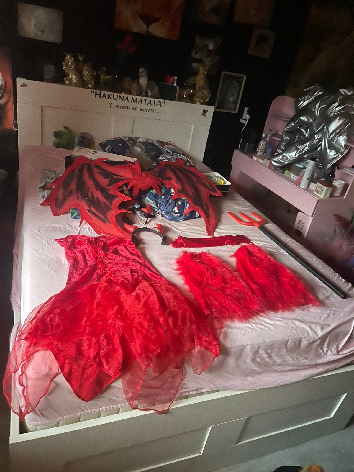 Kostuum dames duiveltje, Carnaval, Ophalen of Verzenden, Kleding, Maat 36 (S)