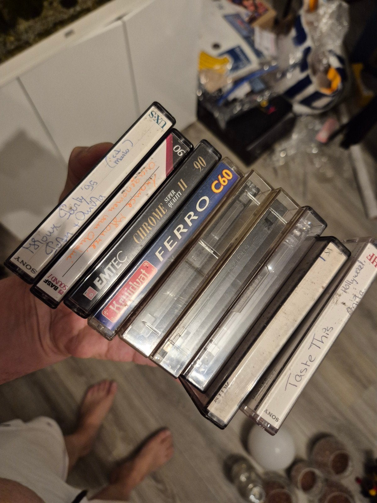 Partij van 9 diverse cassettebandjes, Cd's en Dvd's, Cassettebandjes, Gebruikt, 2 t/m 25 bandjes, Overige genres, Ophalen of Verzenden