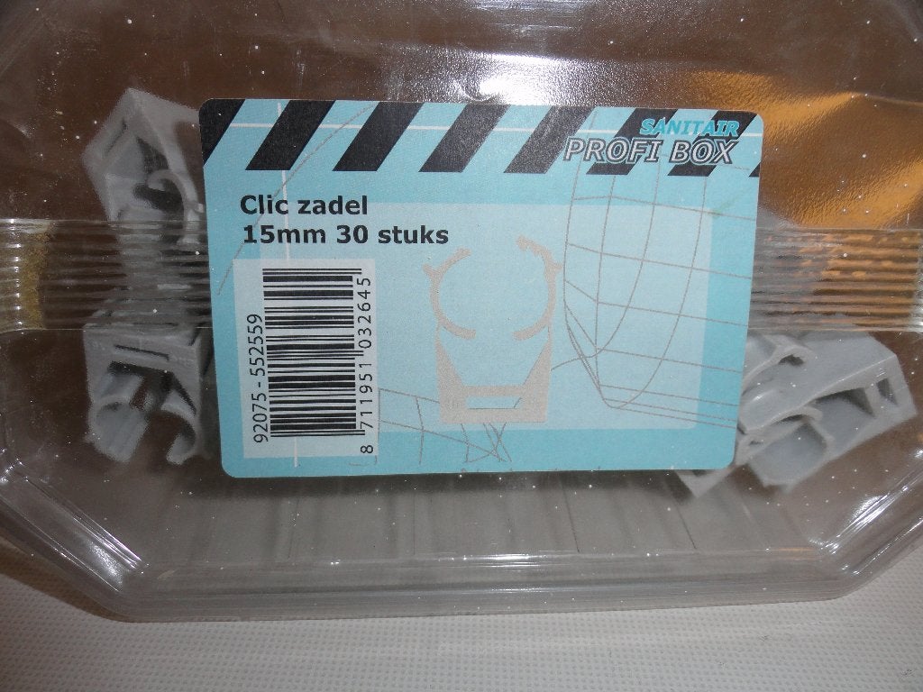 clic zadels 15 mm - 30 stuks, Ophalen of Verzenden, Nieuw, Minder dan 50 mm, Overige typen
