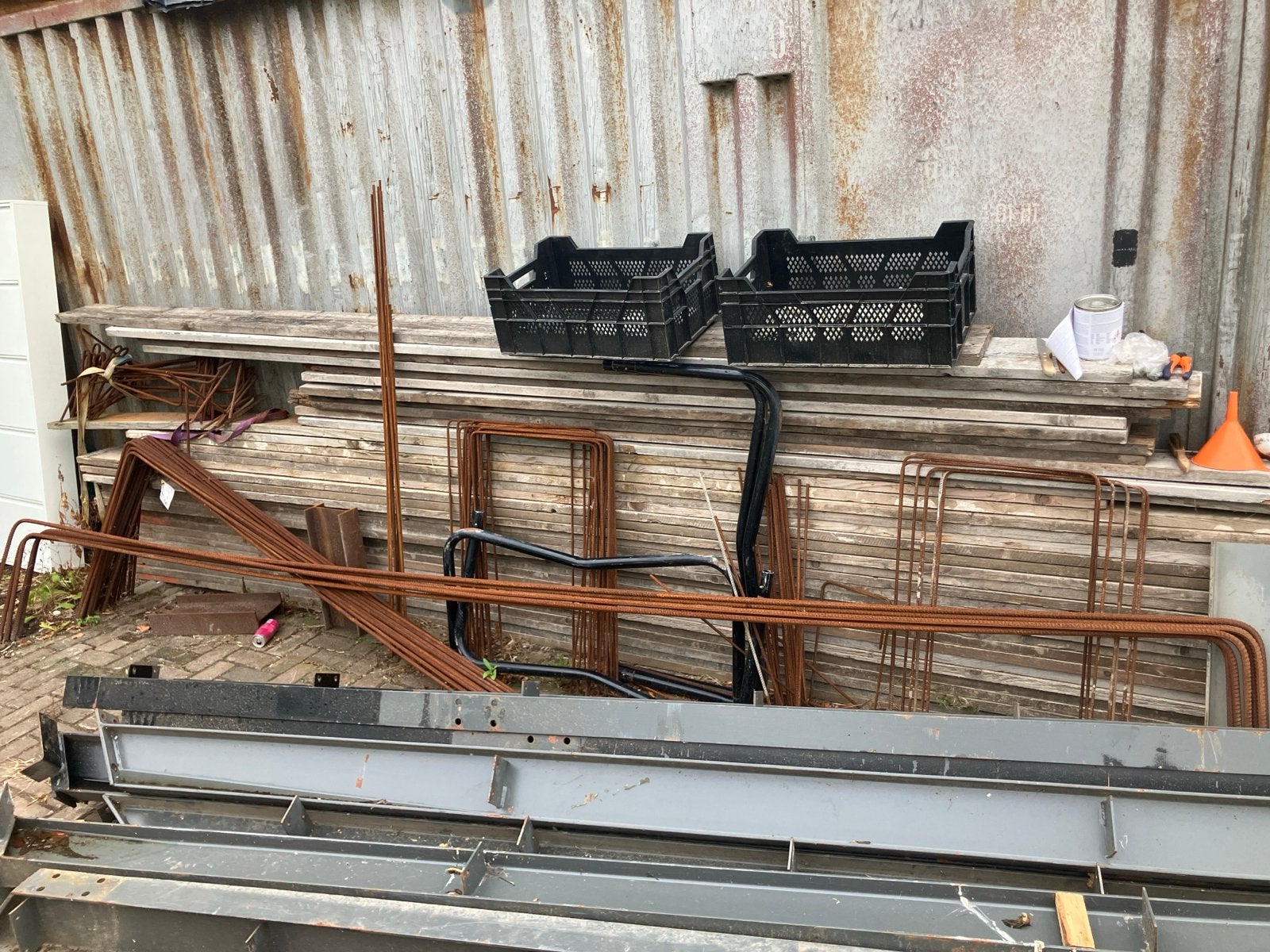 Diverse betonijzer staven en beugels, Doe-het-zelf en Verbouw, Ophalen of Verzenden, Gebruikt