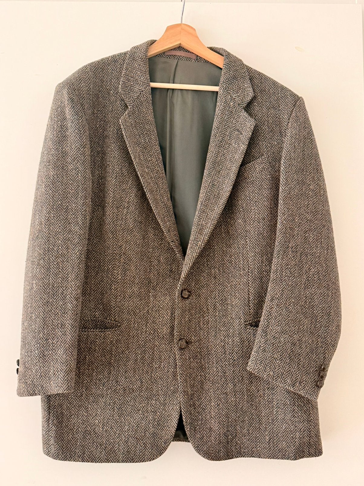 Vintage Harris Tweed Colbert - Schotse Wol - Maat L, Kleding | Heren, Kostuums en Colberts, Ophalen of Verzenden, Zo goed als nieuw
