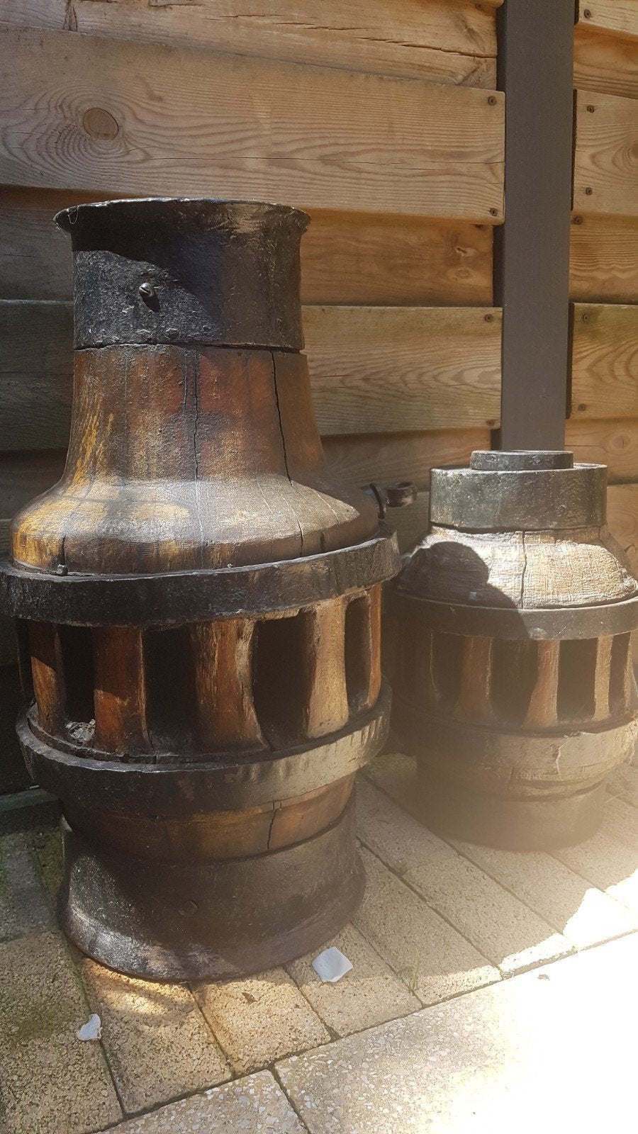 Oude assen van koets, Tuin en Terras, Tuinhaarden, Ophalen of Verzenden, Gebruikt