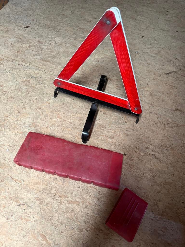 Antieke Gevarendriehoek - Vintage Veiligheid, Ophalen of Verzenden, Gebruikt
