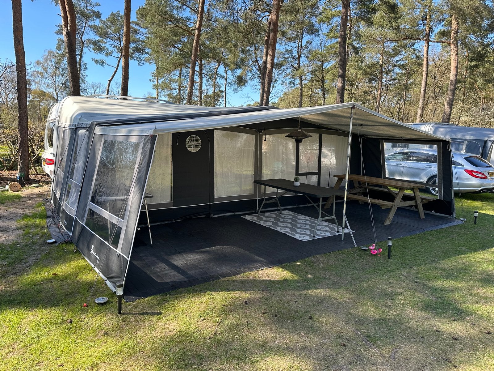 Fendt Mayfair Tendenza 650 / Camping de Kleine Wolf, Caravans en Kamperen, Caravans, Rondzit, Schokbreker, Particulier, Tot en met 4
