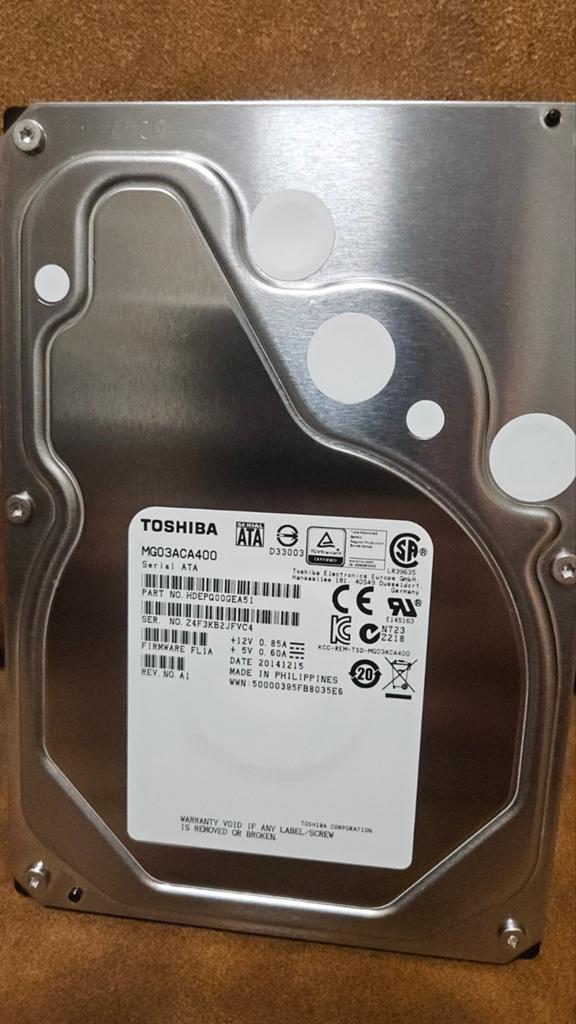 Toshiba  4TB HDD - Zo goed als nieuw, Intern, Toshiba, Server, Ophalen of Verzenden