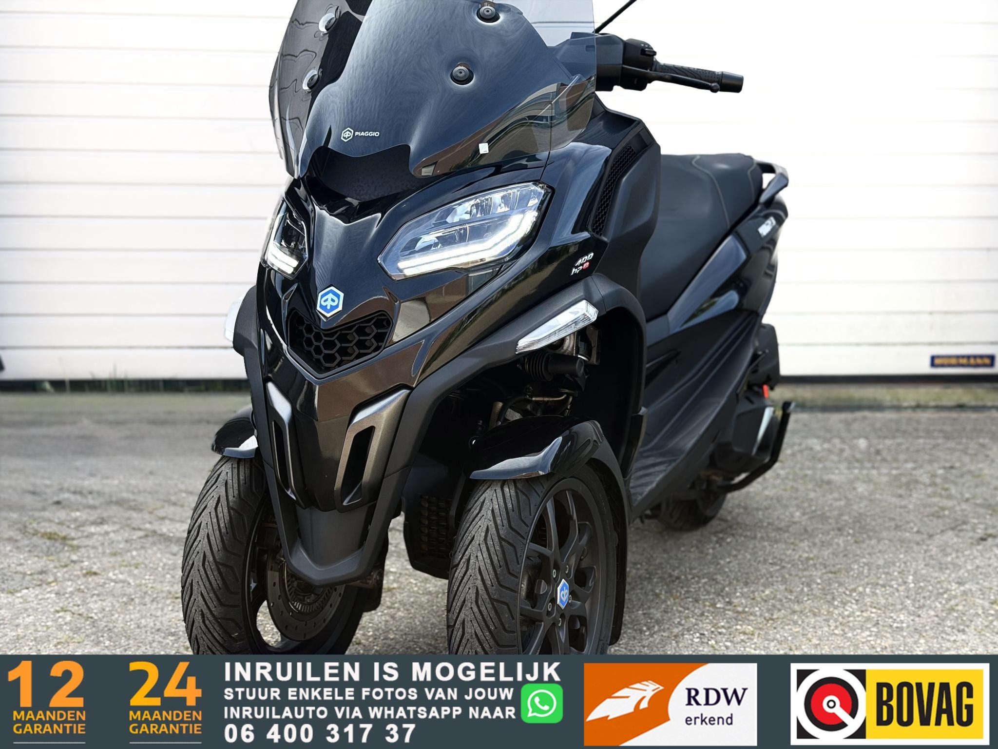 Piaggio 400 MP3 HPE Sport 2025 NIEUWSTAAT, Scooter, Bedrijf, 399 cc, Piaggio Vespa B.V.