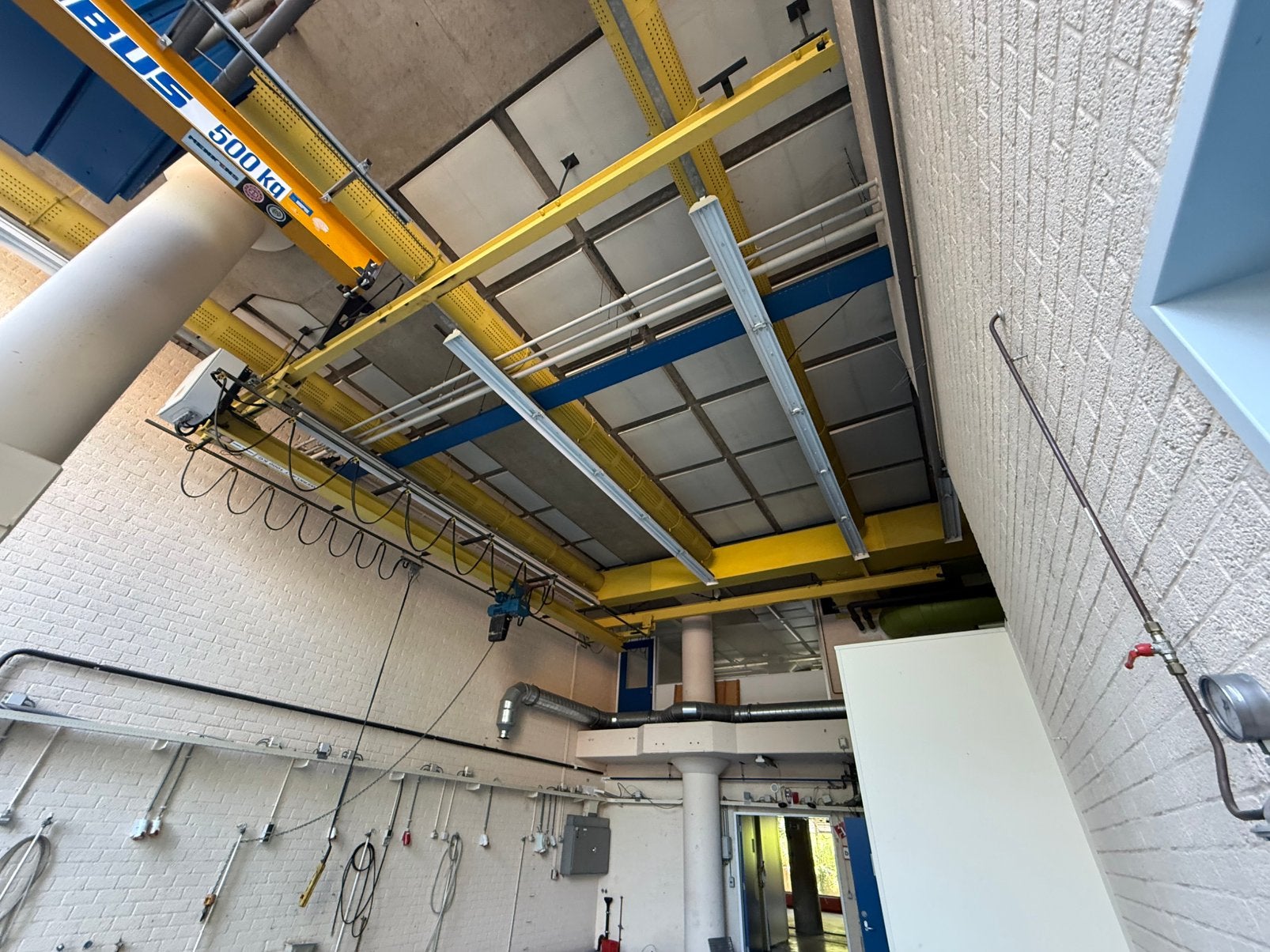 Bovenloopkraan 1000kg 8x8 meter werkplaats kraan, Ophalen, Zo goed als nieuw