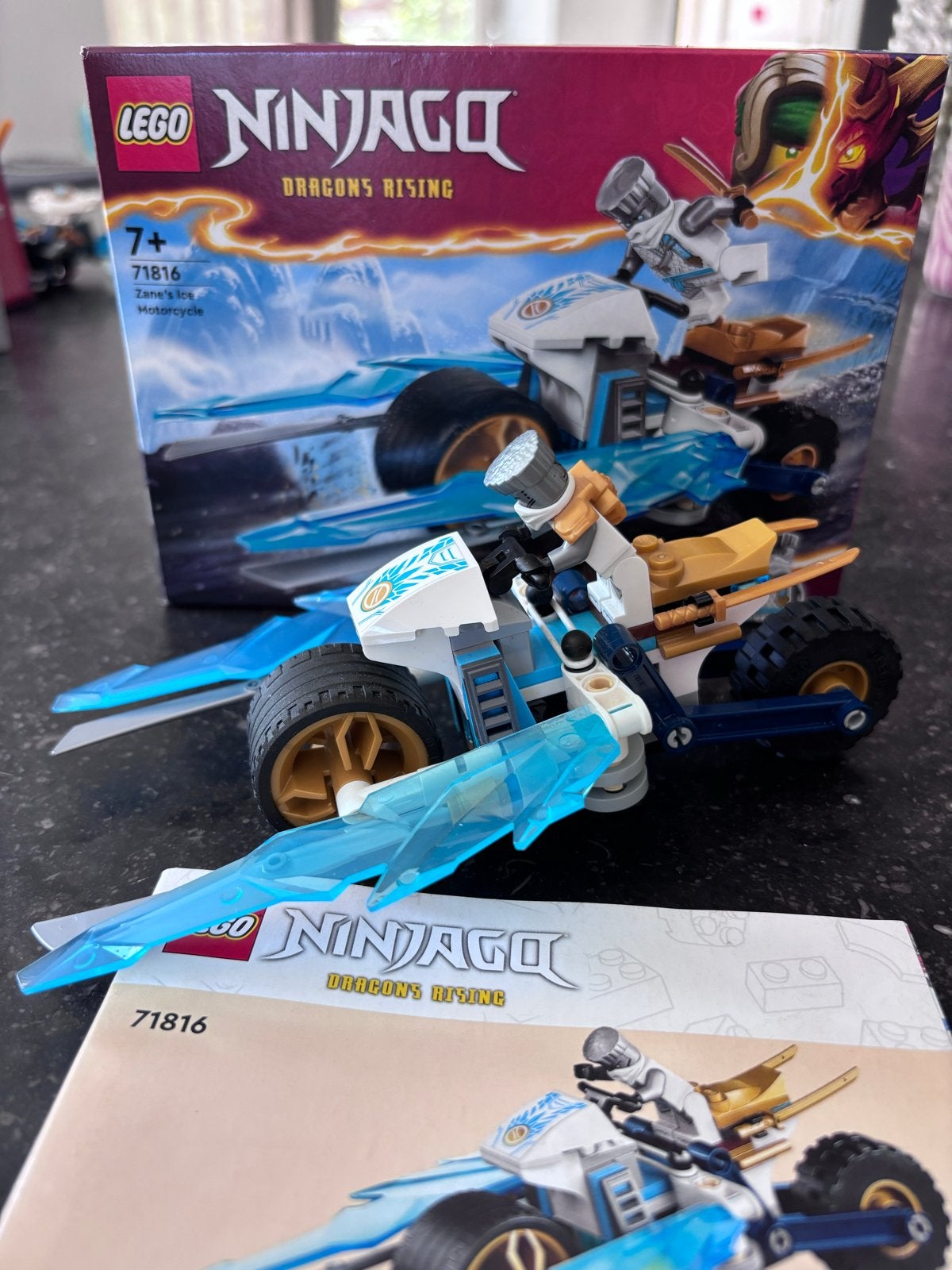 LEGO Ninjago 71816 Zane's IJsmotor - Dragons Rising, Ophalen of Verzenden, Zo goed als nieuw, Overige merken