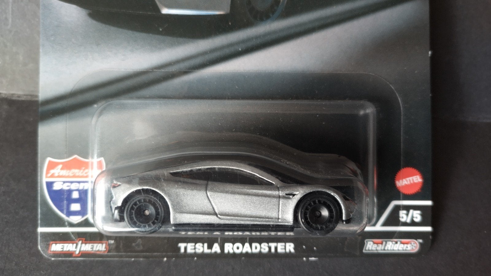 Tesla Roadster 1:64 Hotwheels Premium Pol, Hobby en Vrije tijd, Modelauto's | Overige schalen, Auto, Verzenden, Nieuw, M