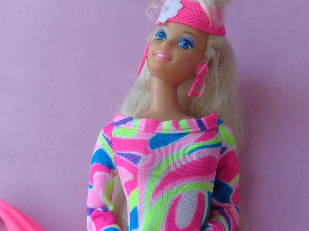 Barbie vintage totally hair Barbie 1991, Verzamelen, Poppen, Ophalen of Verzenden, Gebruikt, Pop
