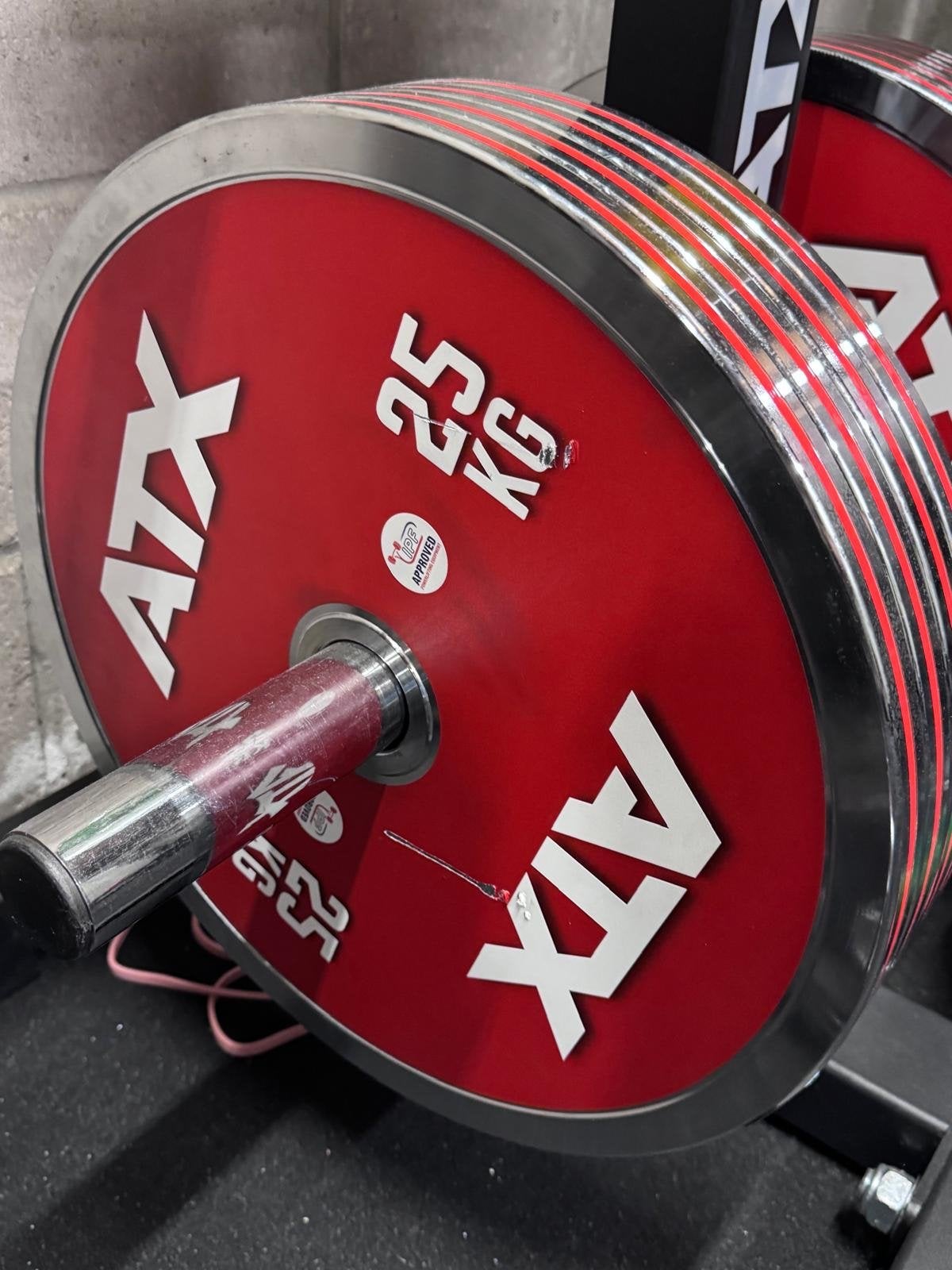 ATX Chrome calibrated steelplates halter schijven 25 kg, Sport en Fitness, Ophalen, Zo goed als nieuw, Halterschijven