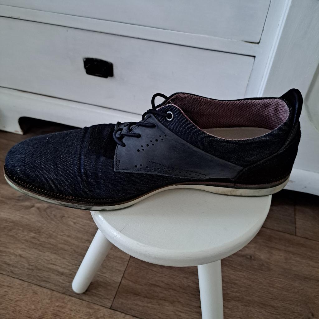 donker blauwe zomer schoenen mt 44, Kleding | Heren, Schoenen, Blauw, Ophalen of Verzenden, Zo goed als nieuw, Van Beers