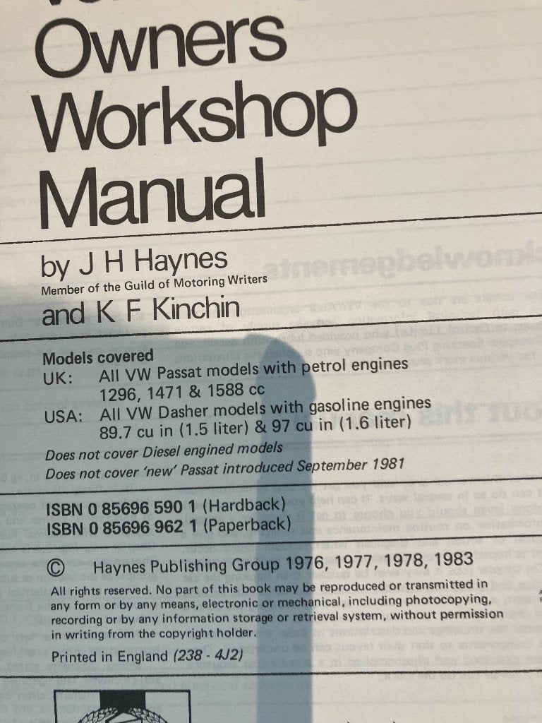 werkplaatsboek vw passat 1973-1981, Auto diversen, Ophalen of Verzenden