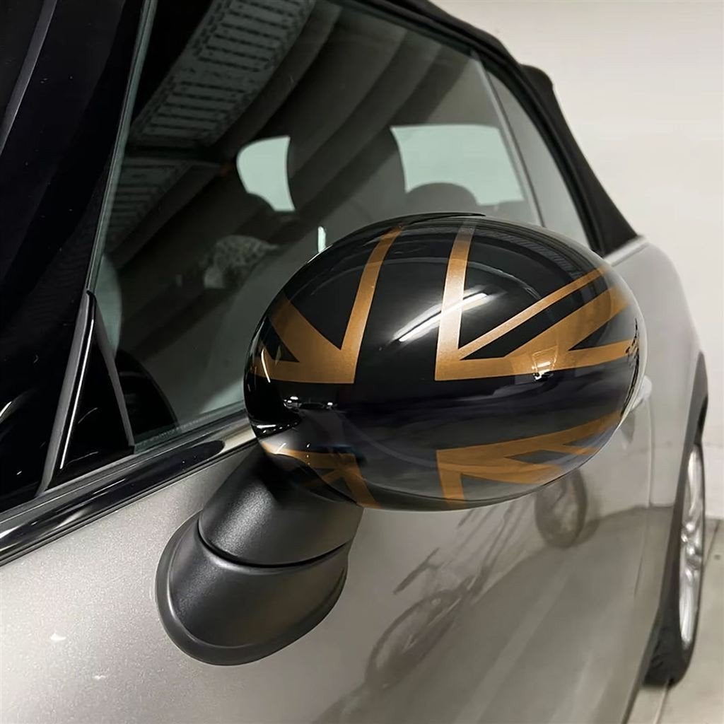 Spiegel Spiegelkappen Voor Mini F54 F55 F56 F57 Goud Zwart, Verzenden, Automotive Parts, A.parts@hotmail.nl, Trasmolenlaan 12 3447 GZ Woerden