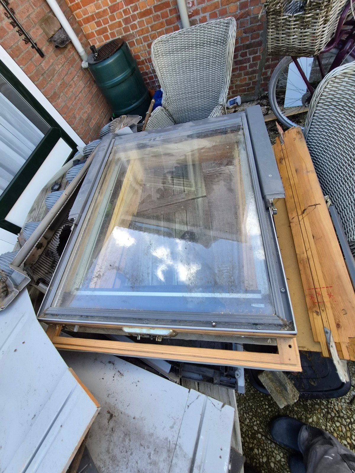 compleet velux dakraam, Ophalen, Gebruikt, Minder dan 80 cm, 80 tot 120 cm