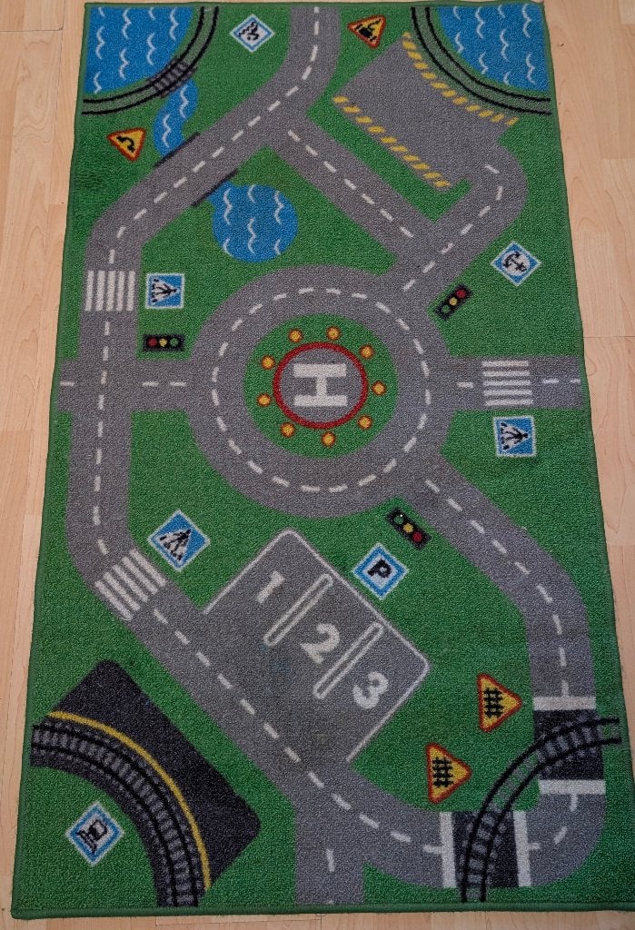 speelkleed met autowegen opdruk, Kinderen en Baby's, Ophalen of Verzenden, Gebruikt