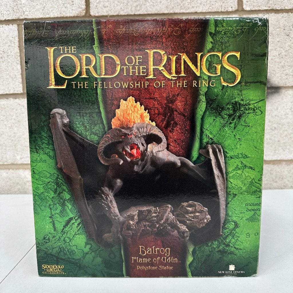 Lord of the Rings Balrog Flame of Udûn Polystone Statue, Ophalen, Zo goed als nieuw, Beeldje of Buste