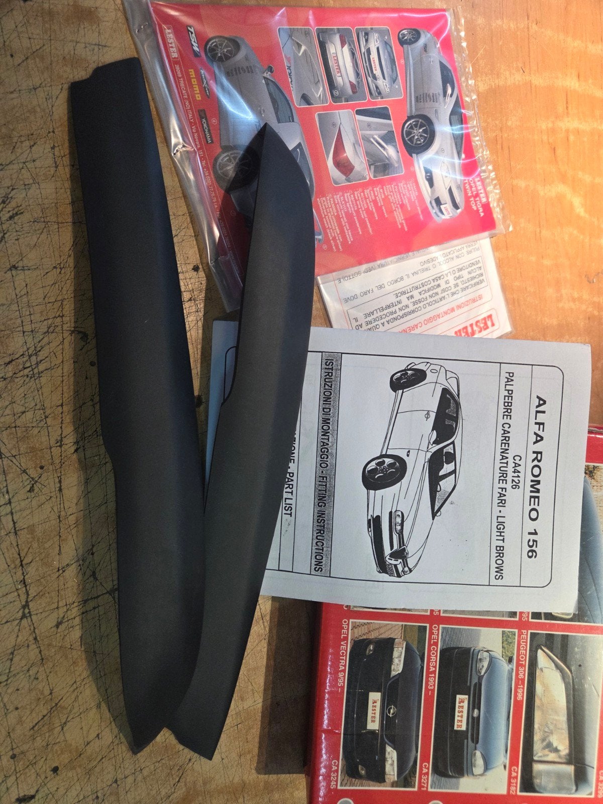 Lester Booskijkers voor Alfa Romeo 156 - Koplamp Spoilers, Ophalen of Verzenden, Nieuw, Alfa Romeo