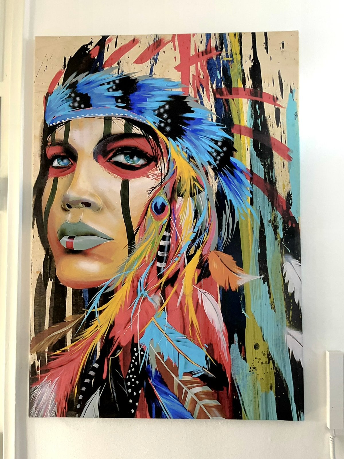 Canvas 100x70 cm opgespannen / Canvas 100x70 cm stretched, Ophalen