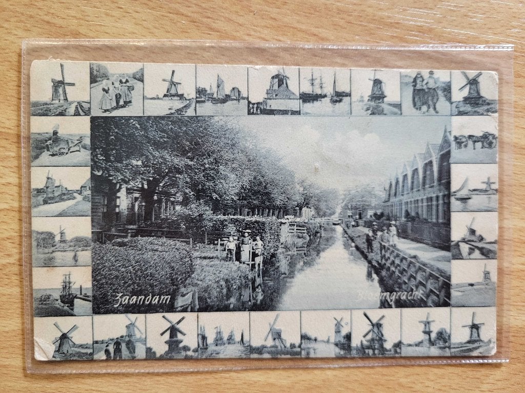 ansicht ZAANDAM Molens BLOEMGRACHT Fantasie, Ophalen of Verzenden, Voor 1920, Noord-Holland