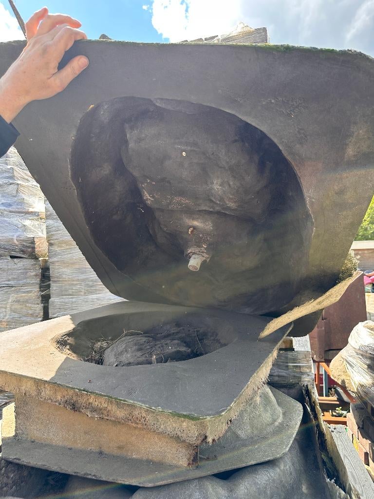Gietmallen voor watervalschalen beton tuin terras waterval, Ophalen, Gebruikt
