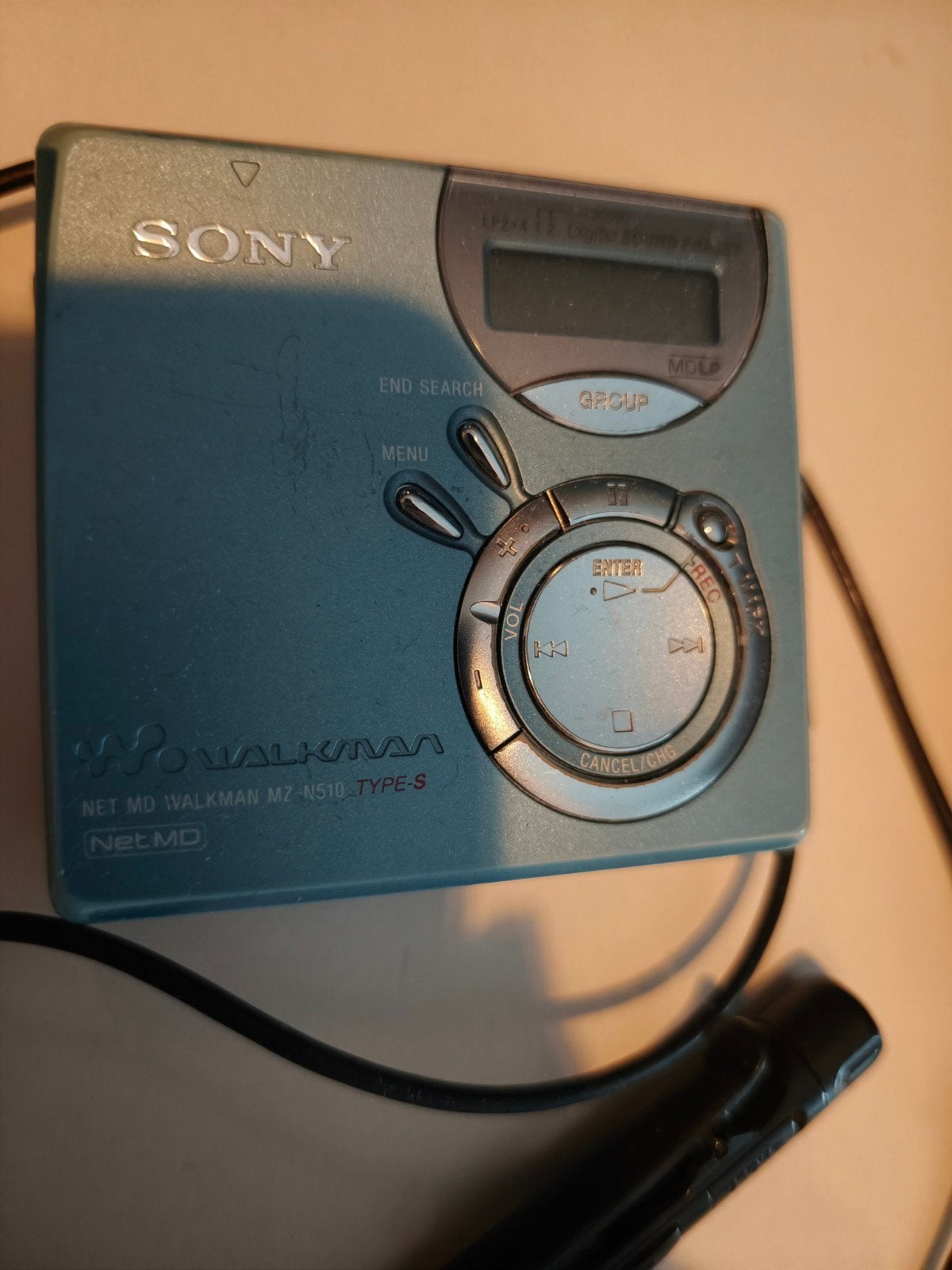 Sony Net MD Walkman MZ-N510 l, Ophalen, Minidisc-speler