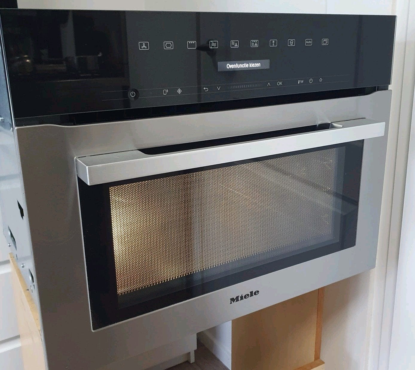 Luxe Miele 7140 combi magnetron/ oven met Wifi connect, Ophalen, Combimagnetron, Zo goed als nieuw, Inbouw