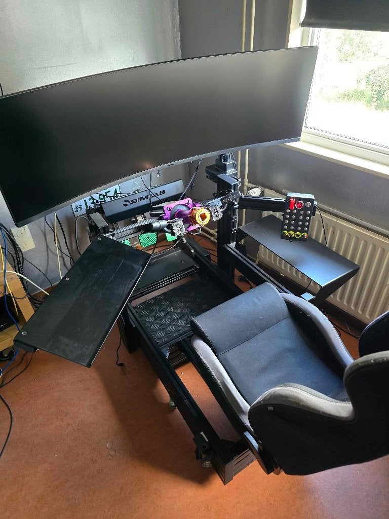 Sim-Lab P1-X Rig + Sparco R100 Stoel + Heel veel extra's, Ophalen, Gebruikt, Sim-Lab