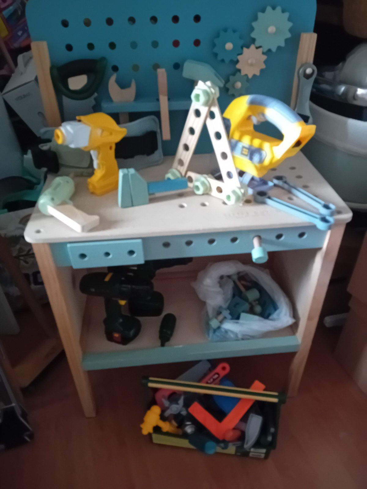 Little Dutch Houten Werkbankje met Gereedschap voor Kinderen, Kinderen en Baby's, Speelgoed | Educatief en Creatief, Ophalen, Gebruikt