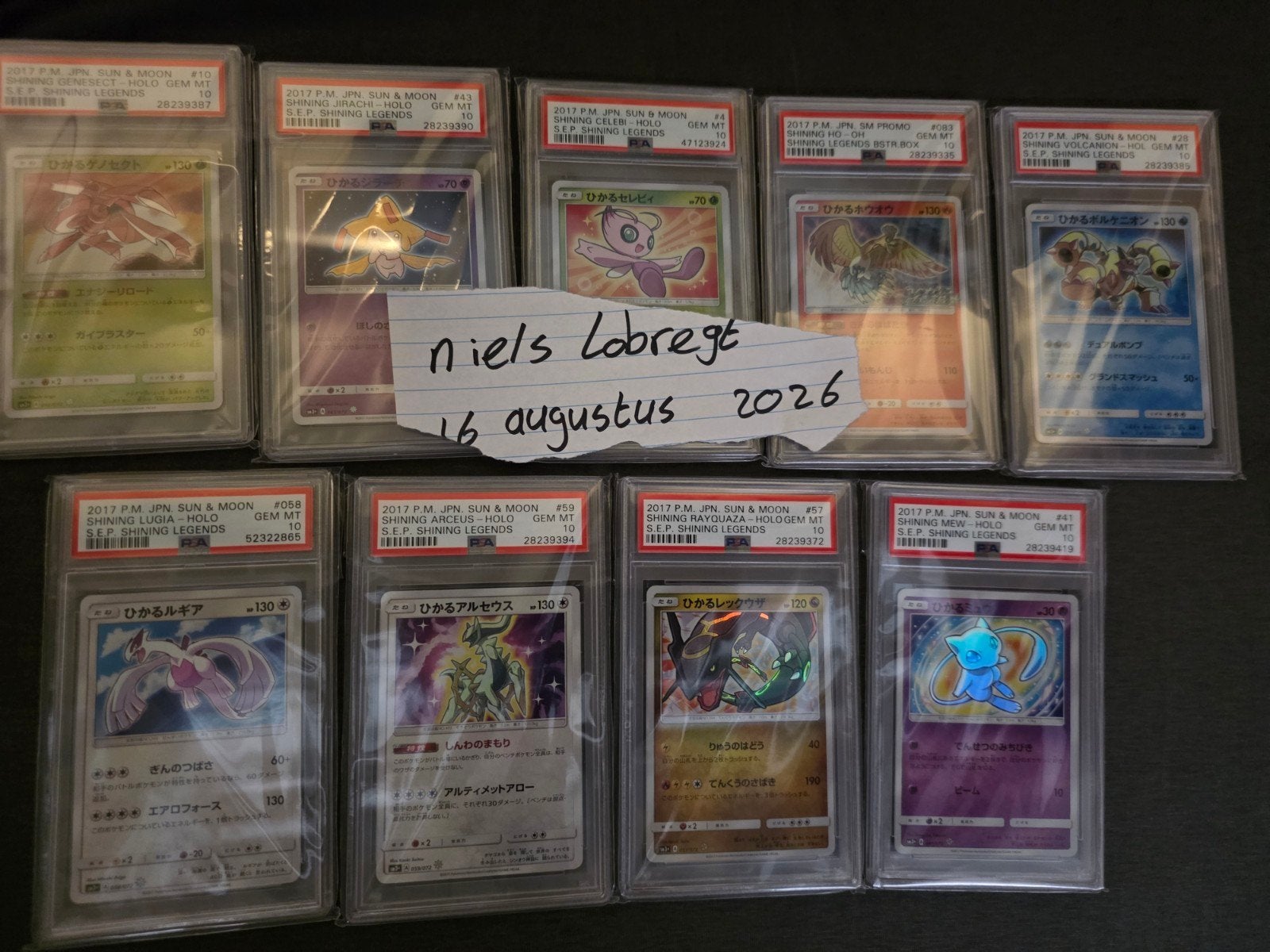 pokemon shining set Japans psa 10, Ophalen of Verzenden, Zo goed als nieuw