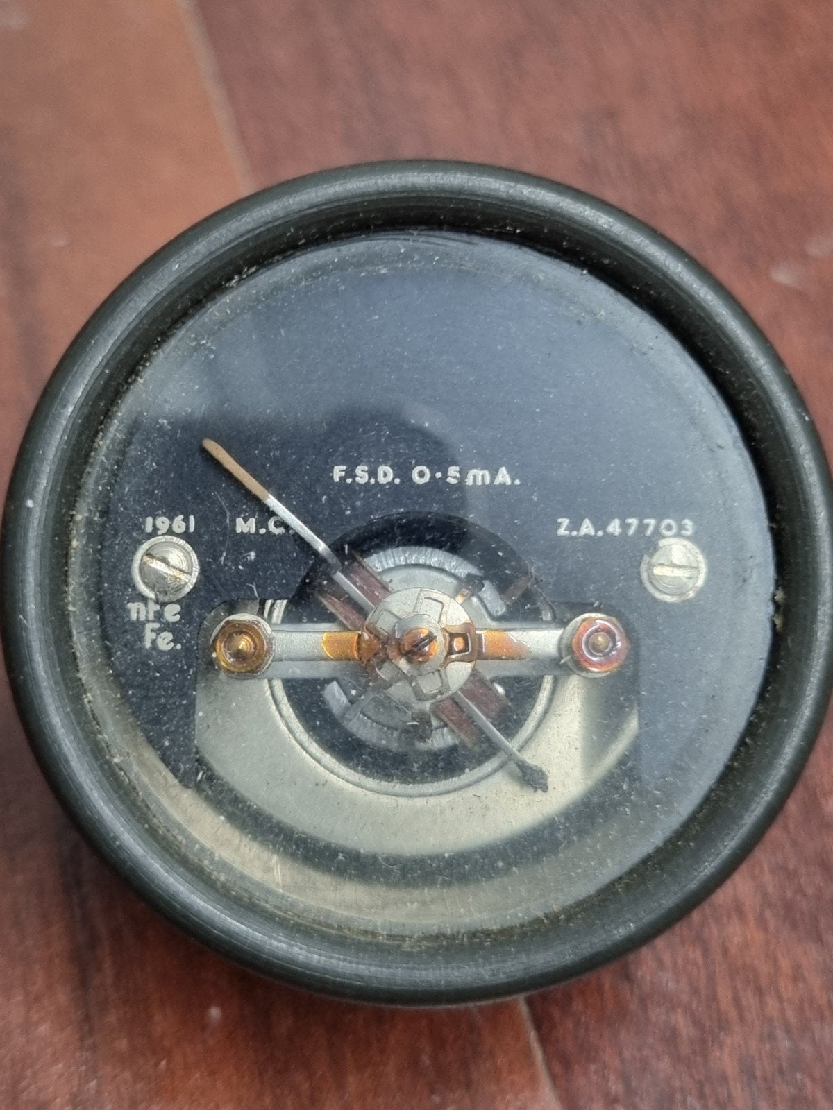 Vintage Amperemeter F.S.D. 0.5mA - 1961, Ophalen of Verzenden