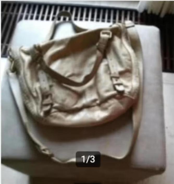 Dames leren schoudertas beige H35Br30cm,Liebes kind Berlin., Ophalen of Verzenden, Zo goed als nieuw, Beige, Overige merken